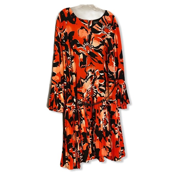 THE LIMITED Madison Ave Floral Pleated Dress 18W - Picture 3 of 13